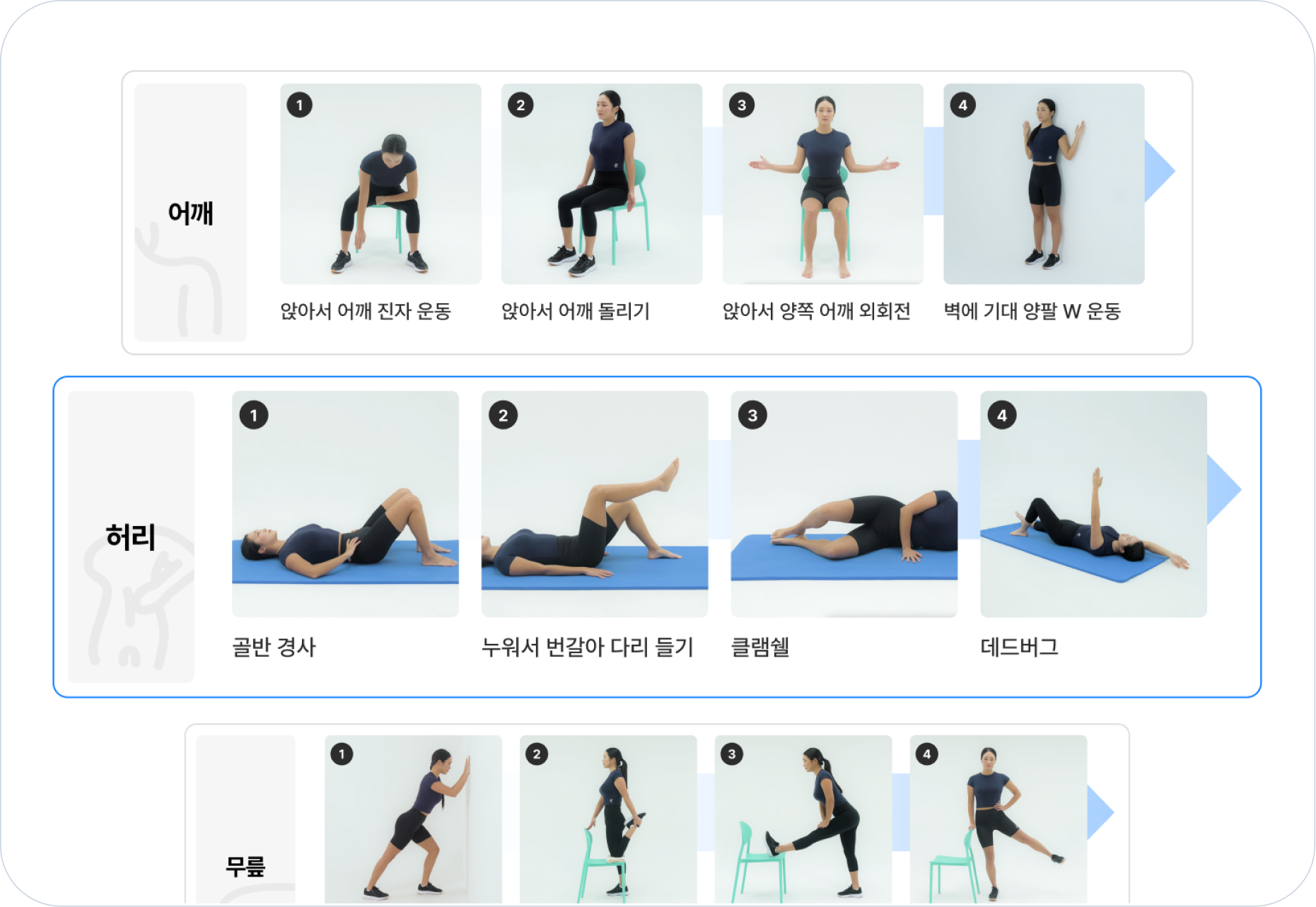 운동 프로그램 예시